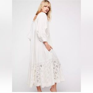 Free People Camilla Crochet Maxi Dress White Size Small